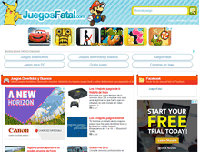 Tablet Screenshot of juegosfatal.com